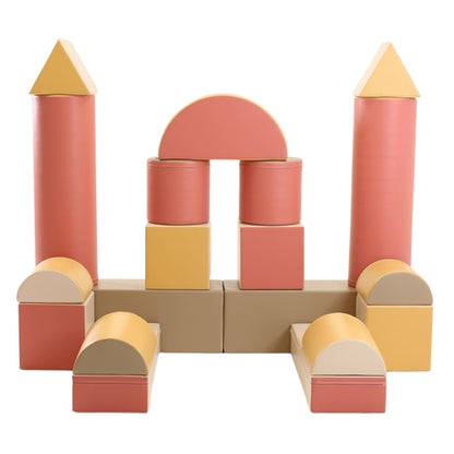 Blush Apricot Mega Fort furniture with colorful fabric panels and playful design for children&