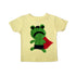 Toddler kids superhero shirt featuring Frog-Man from Sky Blue Milo&