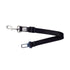 Black pet seat belt tether by Beige Antigone, adjustable leash for secure car travel with small to medium pets.