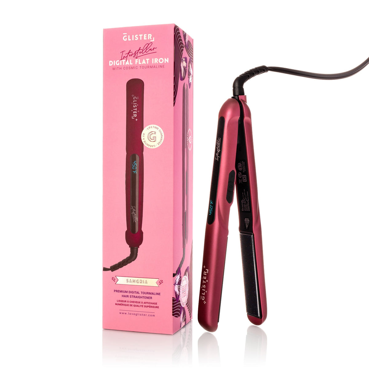 Interstellar 1.25" Digital Flat Iron with Cosmic Tourmaline