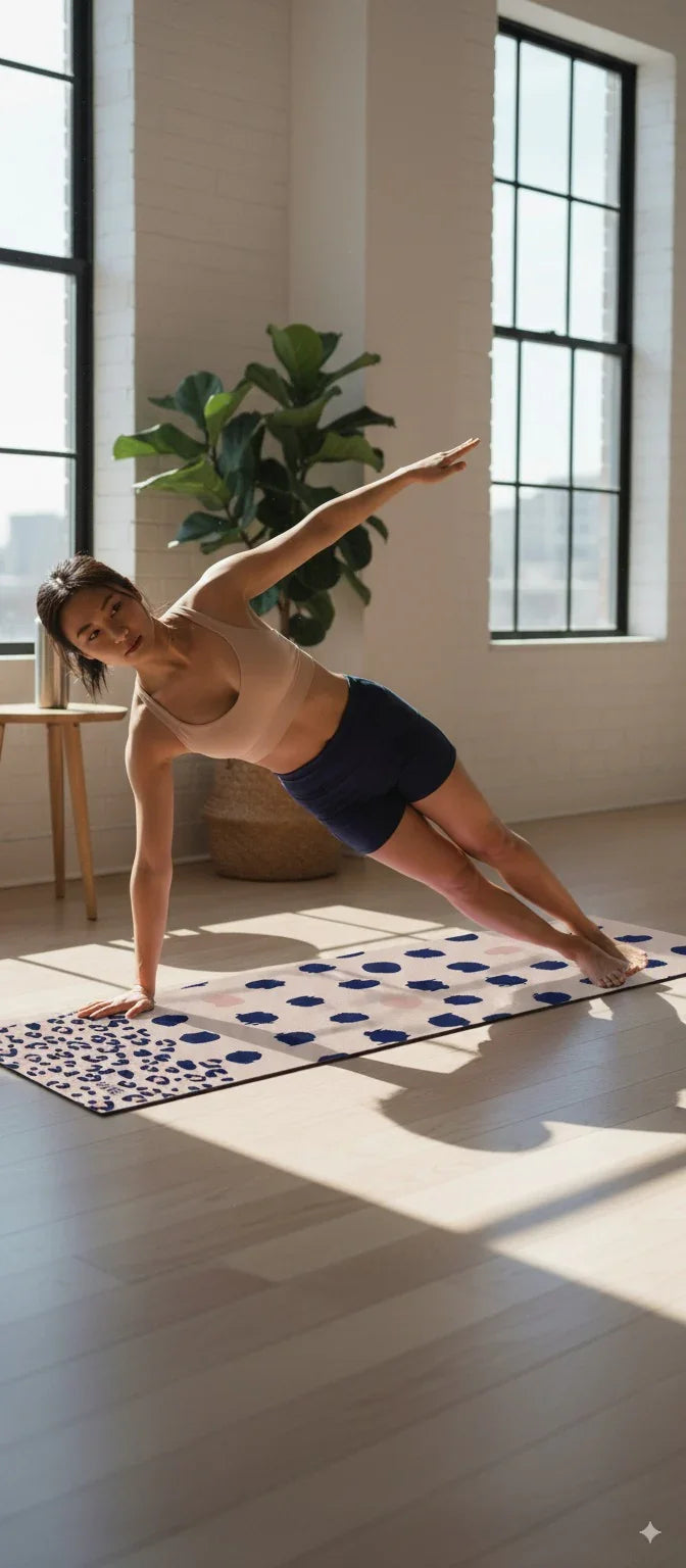 Yune Yoga BI83 Leopard 6mm Non-Slip Yoga Mat | Cushioned Grip, Easy-Clean