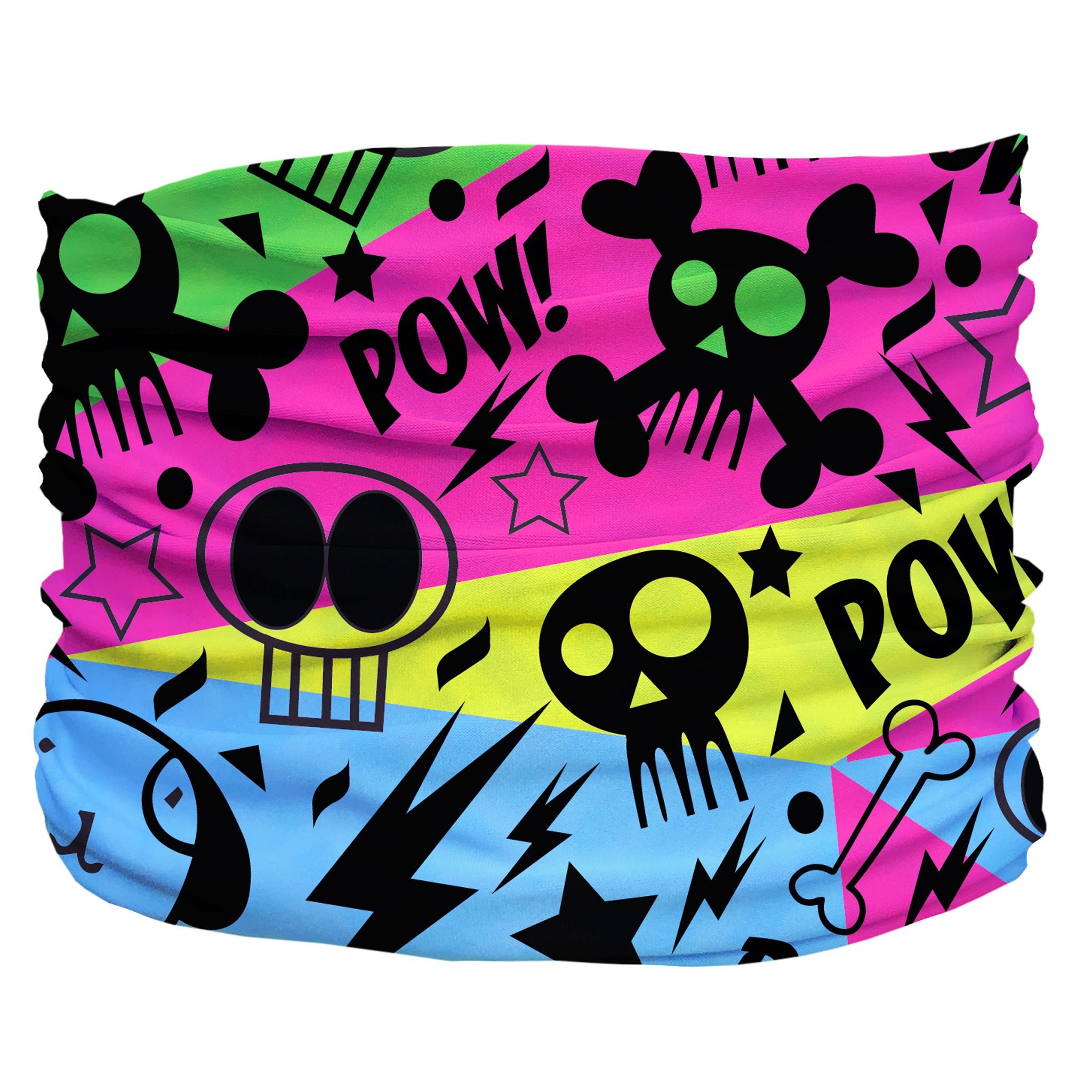 Colorful graffiti design leash featuring the Graffiti Pup Scruff from Sky Blue Prometheus, perfect for stylish dog walks.