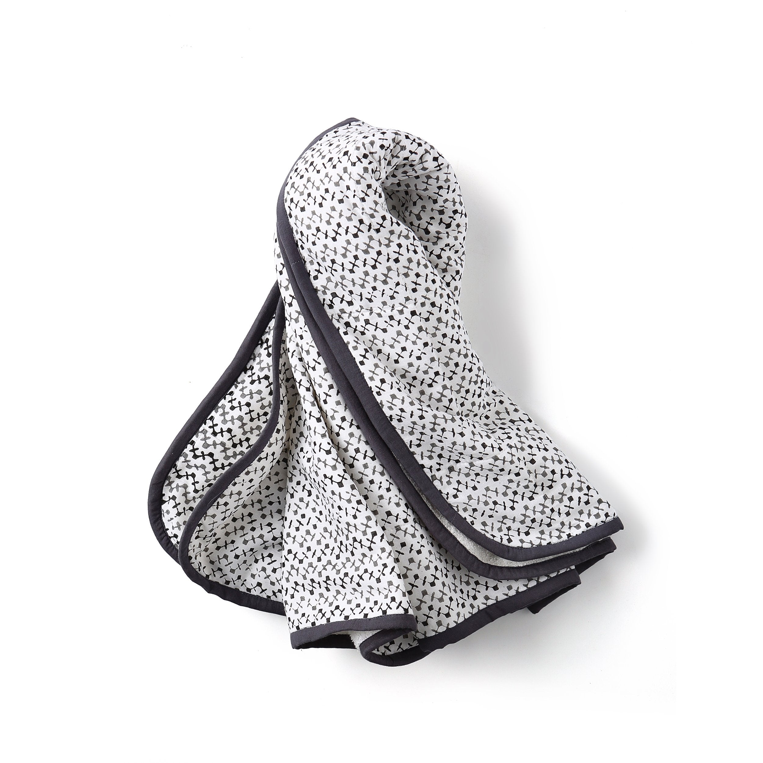 Greenwich towel by Ivory Meleager featuring blockprinted design, perfect for gifting or home decor.