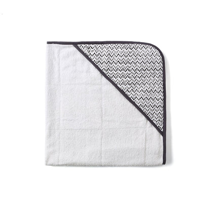 Ivory Meleager Greenwich Towel in Malabar Baby, soft and plush gift towel with intricate woven design and vibrant green color.