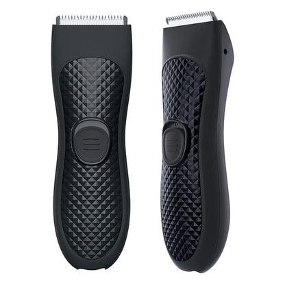 Maroon Asteria portable electric hair clipper and beard trimmer for men with USB charging, compact haircare tool in black.