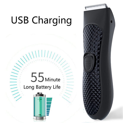 Maroon Asteria portable electric hair clipper for men with beard trimmer, USB rechargeable, compact haircare tool.