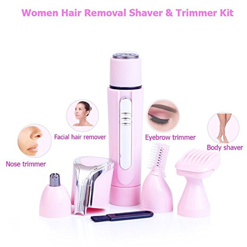 Maroon Asteria electric mini facial trimmer for painless hair removal, compact haircare device with multifunctional design.