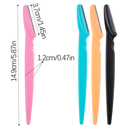 Maroon Asteria 100-piece eyebrow shaper and trimmer set for precise eyebrow shaping and grooming.