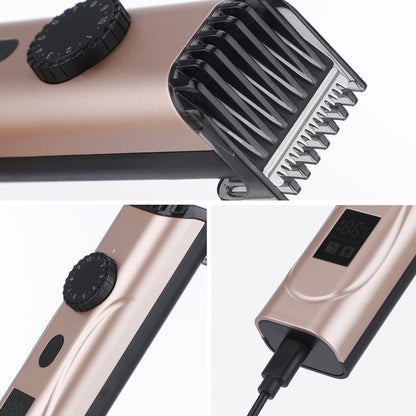 Maroon Asteria USB electric hair clippers and beard trimmer for men, rechargeable haircare device with adjustable trimming blades