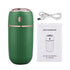 Maroon Asteria 30ml wireless aromatherapy humidifier with essential oil diffuser for home improvement, showing the device and mist output.