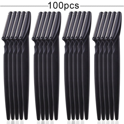 Maroon Asteria 100-piece eyebrow shaper and trimmer set for precise eyebrow shaping and grooming, portable and easy to use.