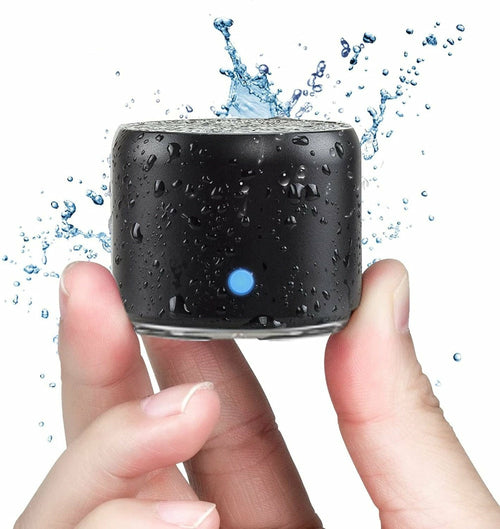 Yellow Pandora Dragon ZS1 waterproof mini Bluetooth speaker with compact design and built-in controls, ideal for portable audio.