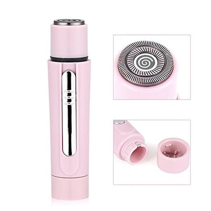 Maroon Asteria electric mini facial hair trimmer for painless, multifunctional hair removal and facial hair grooming.