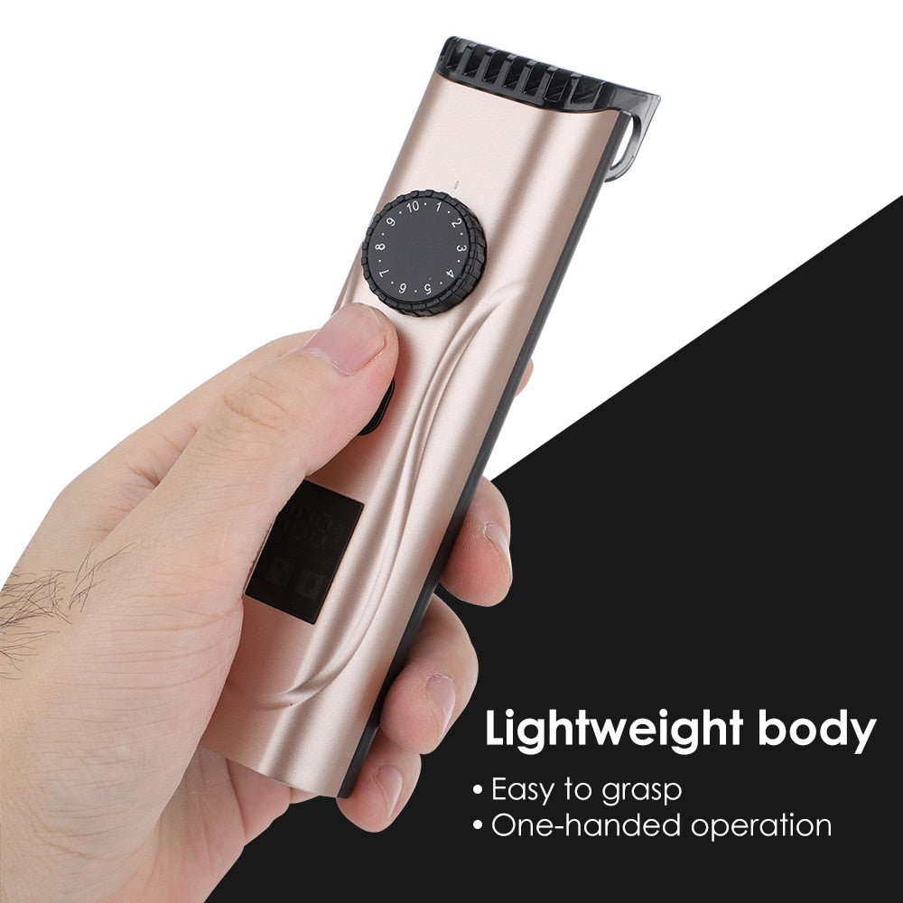 Maroon Asteria USB rechargeable electric hair clippers and beard trimmer for men, with adjustable blades and ergonomic design.
