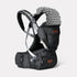 Maroon Chronos ergonomic 3-in-1 baby carrier and hipsit showing adjustable straps and padded support for comfortable baby wearing.