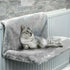 Yellow Pandora cozy portable cat hanging hammock bed with soft fabric and secure hanging straps for comfortable pet relaxation.