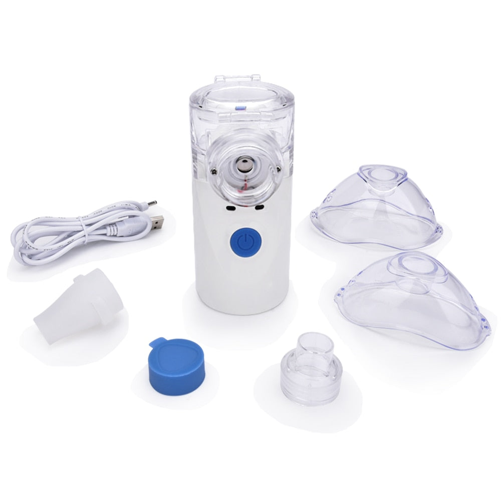 Portable Maroon Asteria Inhale Nebulizer for baby, mini steaming inhaler for effective skincare and respiratory relief.