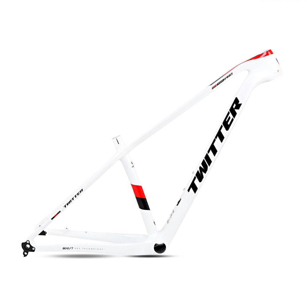 TWITTER WARRIOR Pro Carbon MTB Frame – T900 Mix, 29"/27.5", XC Racing, Gloss+UV Decals