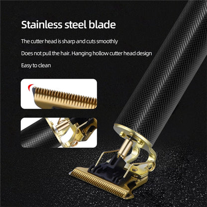 Maroon Asteria portable electric T-blade hair clippers for men&