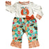 Black Simba AnnLoren baby toddler girls pumpkin romper in orange with autumn-themed design, perfect for Thanksgiving celebrations.