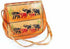Silver Hestia herd of elephants purse fanny pack with detailed elephant design and adjustable strap, stylish and functional accessory.