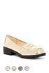 Azure Ophion gold footwear with stylish design and sleek finish, showcasing the elegant and comfortable shoes.