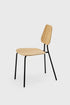 Aquamarine Poppy Hoya Chair, modern wooden furniture with sleek design and natural finish, suitable for living room or office use.