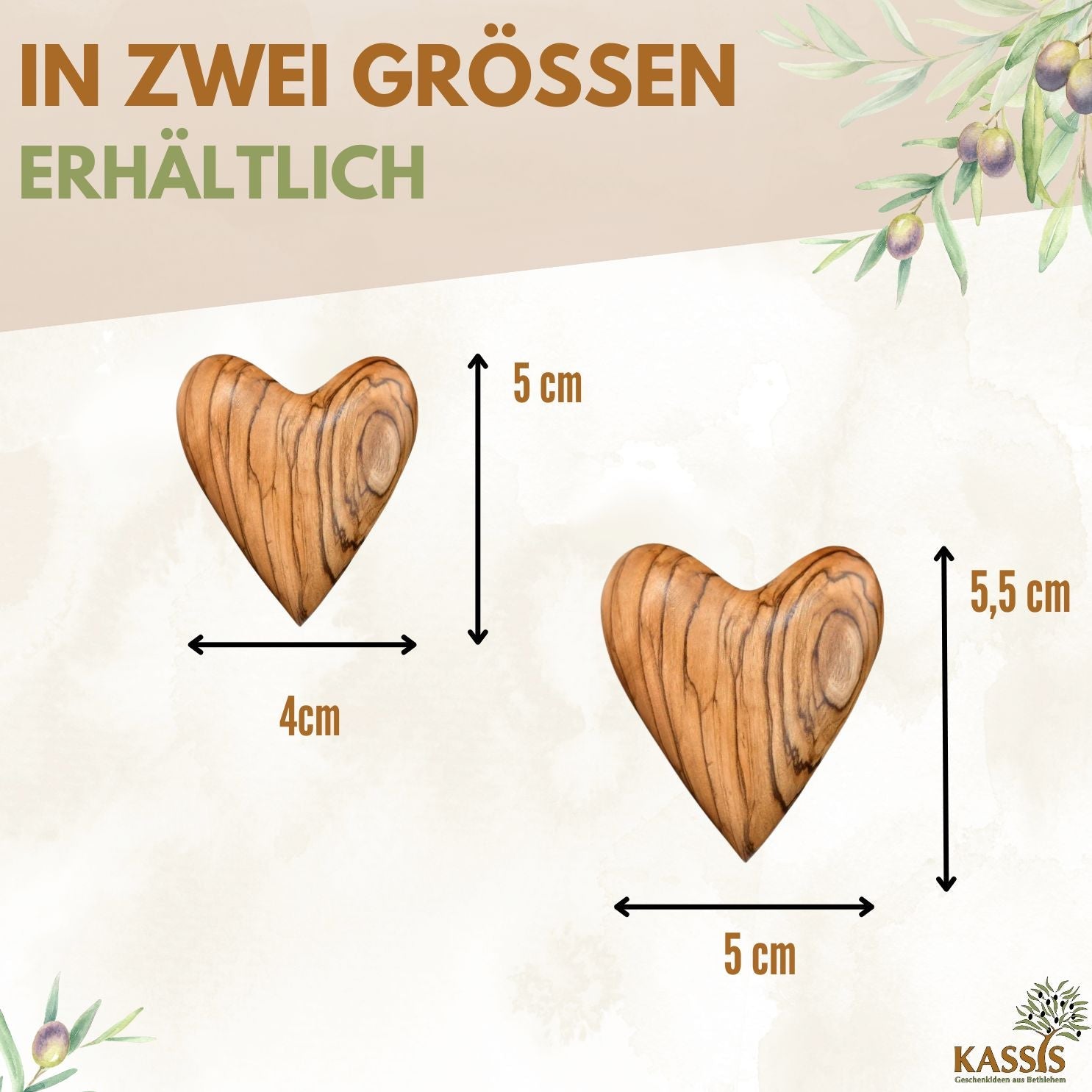 Personalized olive wood heart with engraving, hand-friendly decorative piece from Coffee Arrowwood for home and garden.