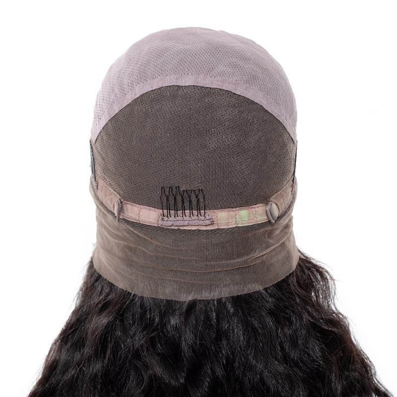 Cerise Alfie BeuMax Brazilian 13x4 natural wave lace front human hair wig, showcasing the textured, realistic hairline and wavy style.