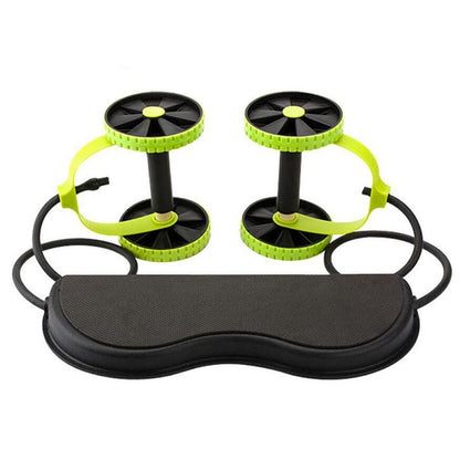 Maroon Asteria Crossflex wheel roller for men and women, fitness equipment and accessories for core strength exercises