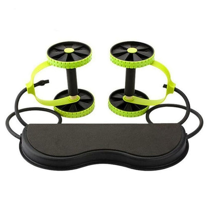Maroon Asteria Crossflex Wheel Roller for men and women, a fitness equipment and accessory for core and leg workouts.