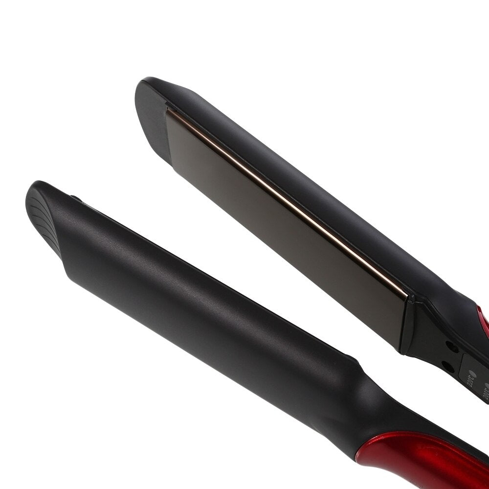 Maroon Asteria professional ceramic tourmaline coating flat iron hair straightener on a white background