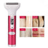 Maroon Asteria 5-in-1 electric lady shaver for painless hair removal, epilator, and shaving in a compact design.