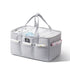 Maroon Chronos diaper caddy for kids and babies, with multiple compartments for organizing diapers and baby essentials.