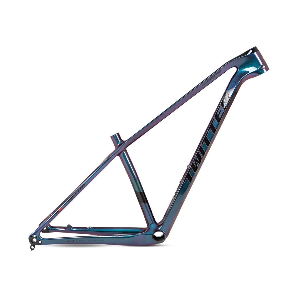 TWITTER WARRIOR Pro Carbon MTB Frame – T900 Mix, 29"/27.5", XC Racing, Gloss+UV Decals