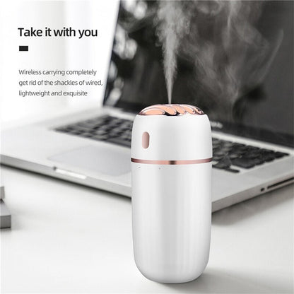 Maroon Asteria 30ml wireless aromatherapy humidifier with essential oil diffuser for home use, compact and modern design.