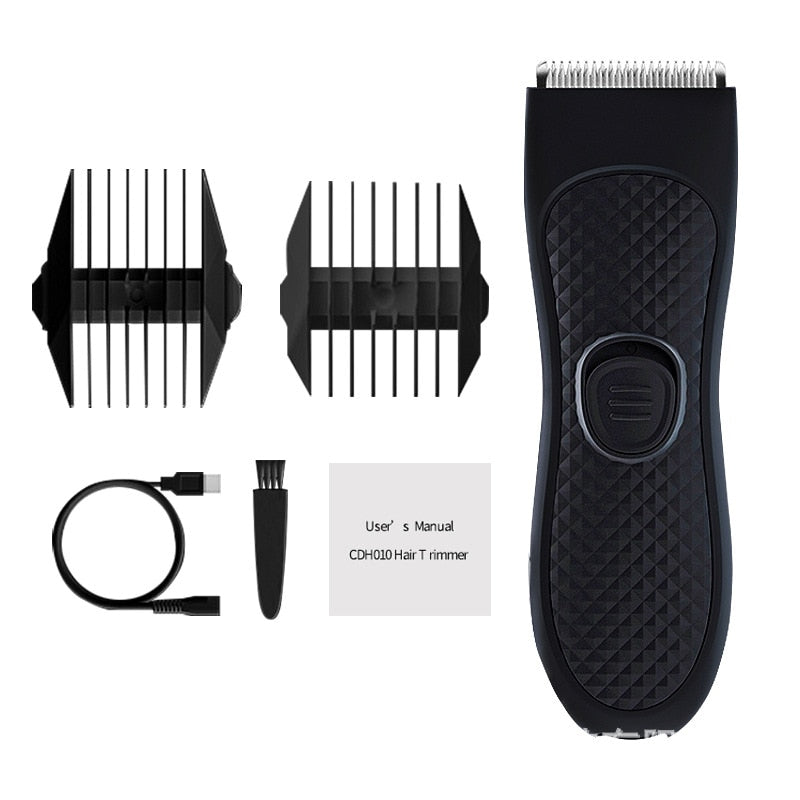 Maroon Asteria portable electric hair clipper and beard trimmer for men, USB rechargeable, compact haircare grooming tool