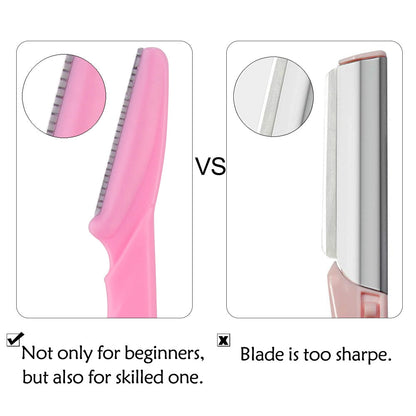 Maroon Asteria 100PCS eyebrow shaper and trimmer set for precise eyebrow shaping and grooming in a portable makeup kit.