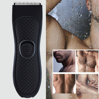 Maroon Asteria portable electric hair clipper for men with beard trimmer, USB rechargeable, compact haircare device.