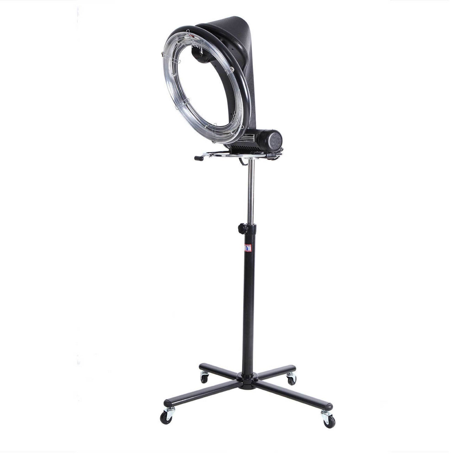 Ozdingo Ellie &amp; Ruby standing hair dryer accelerator with 360 rotating halo in vibrant color, designed for efficient hair drying at home.