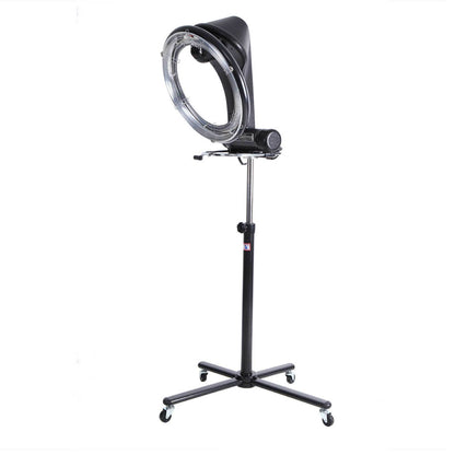Ozdingo Ellie &amp; Ruby standing hair dryer accelerator with 360 rotating halo in vibrant color, designed for efficient hair drying at home.