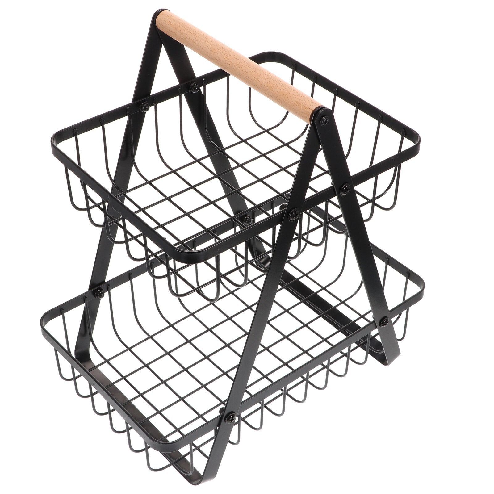 Large capacity Maroon Asteria desktop fruit basket for home, with a spacious design for storing fruits and snacks.
