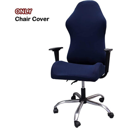 Maroon Asteria gaming chair cover for computer desk and office chairs, made of durable fabric for a sleek protective slipcover.