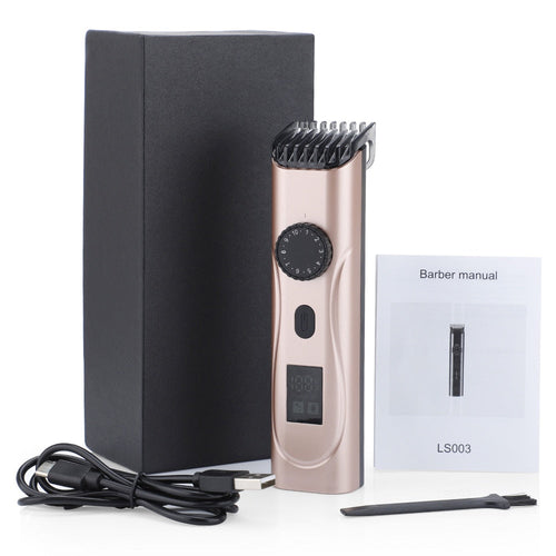 Maroon Asteria USB electric hair clippers and beard trimmer for men, rechargeable shaver with sleek design and adjustable blades.
