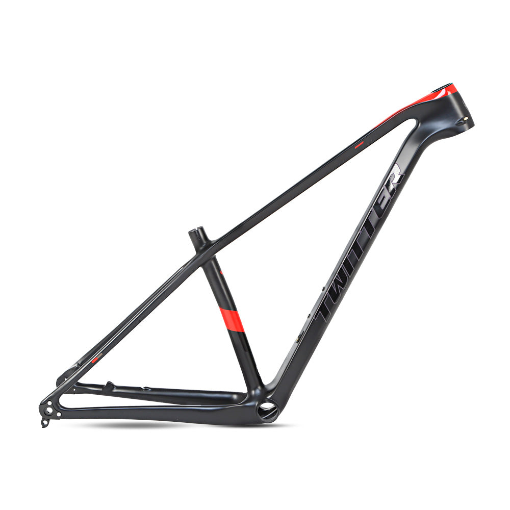TWITTER WARRIOR Pro Carbon MTB Frame – T900 Mix, 29"/27.5", XC Racing, Gloss+UV Decals