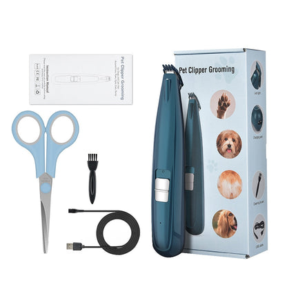 Maroon Asteria professional pet dog hair trimmer with grooming clipper for animal grooming, showing blades and ergonomic design.