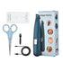 Maroon Asteria professional pet dog hair trimmer with grooming clipper for animal grooming, showing blades and ergonomic design.