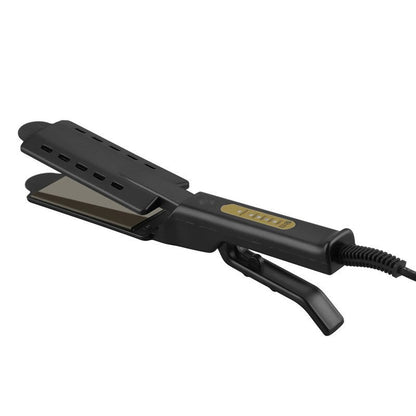 Maroon Asteria professional wet and dry hair straightener with flat iron plates for fast styling.