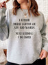 Black Jade Thalassa T-shirt with humorous white text reading "I Either Drink Coffee Or I Say Bad Words Just Kidding I Do Both."