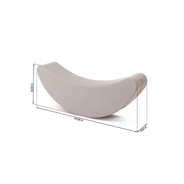 Blush Apricot Iglusoftplayr banana-shaped furniture piece, soft and colorful for children&